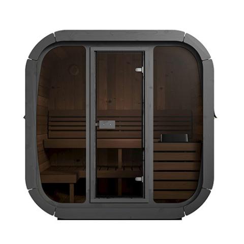 SaunaLife CL5G, 4 Person Cube-Series Outdoor Home Sauna