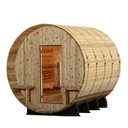 Almost Heaven Grandview 4 - 6 Person Canopy Barrel Sauna - LuxeWell Life