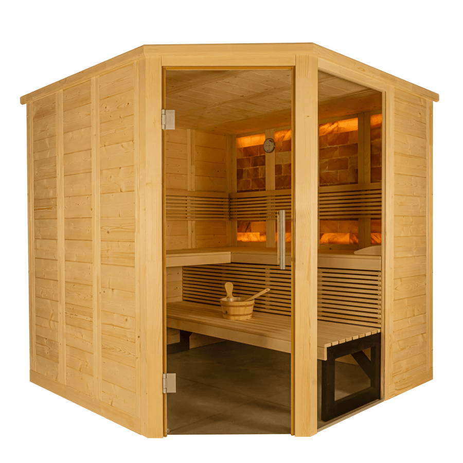 Almost Heaven Himalaya Corner 6 Person Indoor Sauna - LuxeWell Life