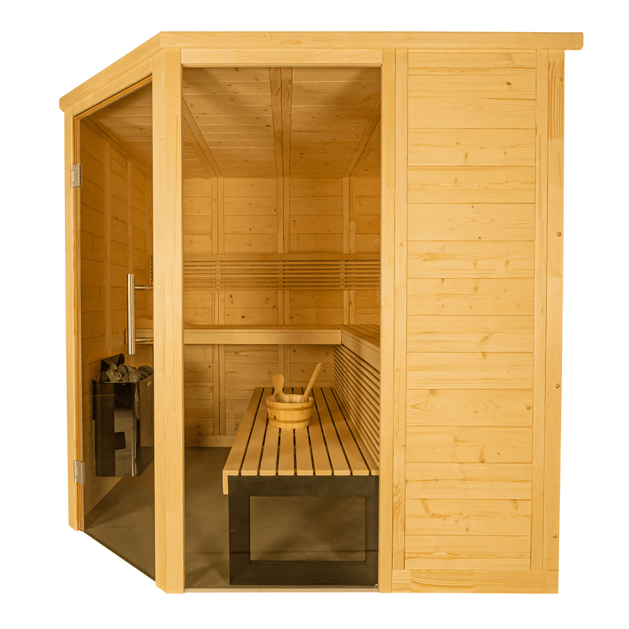 Almost Heaven Himalaya Corner 6 Person Indoor Sauna - LuxeWell Life