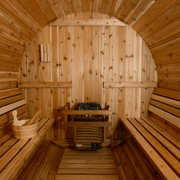 Almost Heaven Lewisburg 6 - 8 Person Barrel Sauna - LuxeWell Life