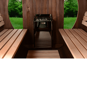 Almost Heaven Phoenix 6 Person Luxury Barrel Sauna - LuxeWell Life