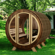 Almost Heaven Phoenix 6 Person Luxury Barrel Sauna - LuxeWell Life