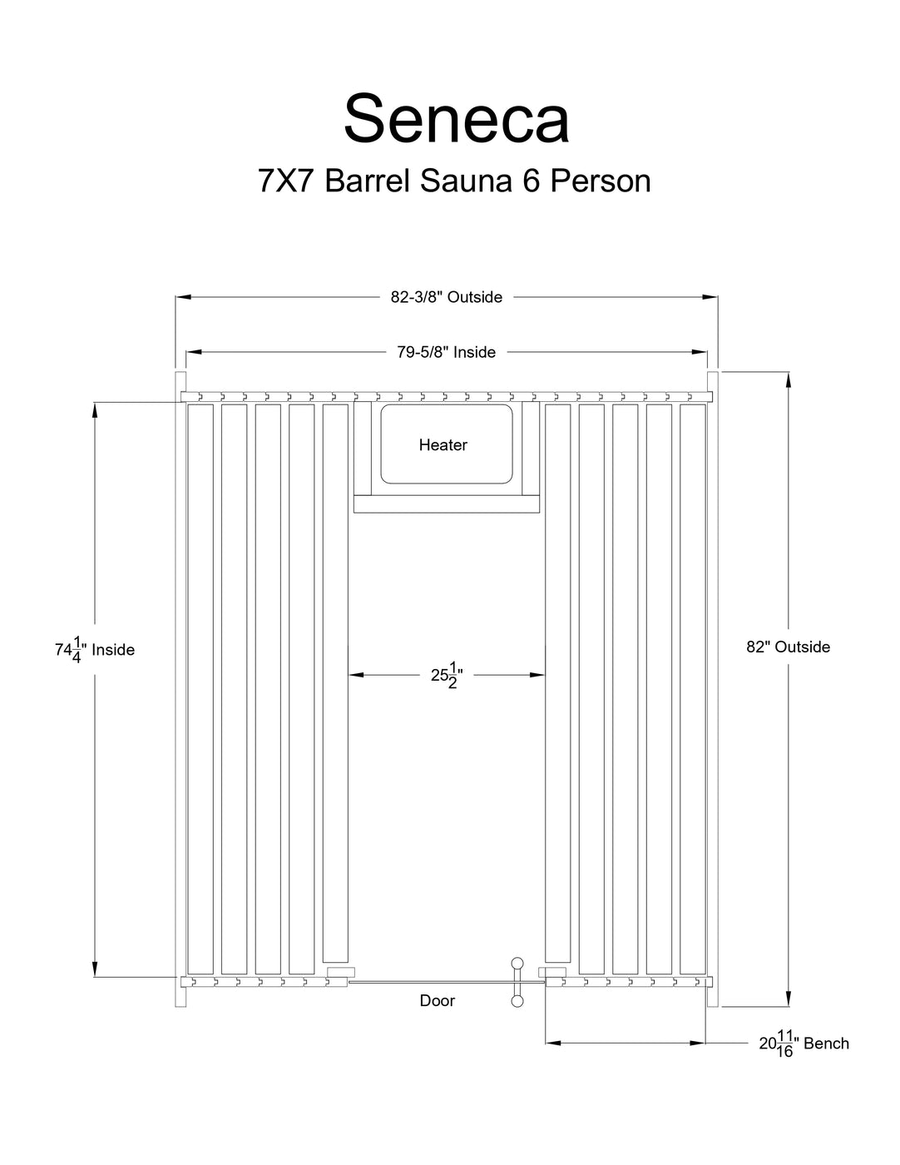 Almost Heaven Seneca 6 Person Barrel Sauna - LuxeWell Life