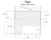 Almost Heaven Titan 6 Person Indoor Sauna - LuxeWell Life