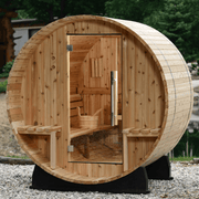 Almost Heaven Vienna 2 Person Canopy Barrel Sauna - LuxeWell Life