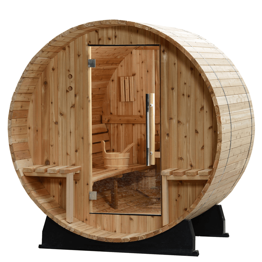 Almost Heaven Vienna 2 Person Canopy Barrel Sauna - LuxeWell Life