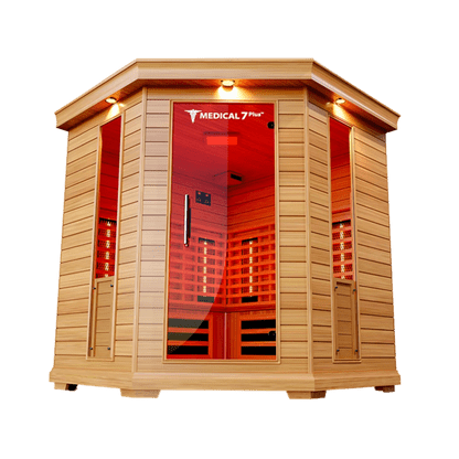 Medical Saunas - Medical 7 Plus, 4 - 6 Person Full Spectrum Infrared Sauna - LuxeWell Life