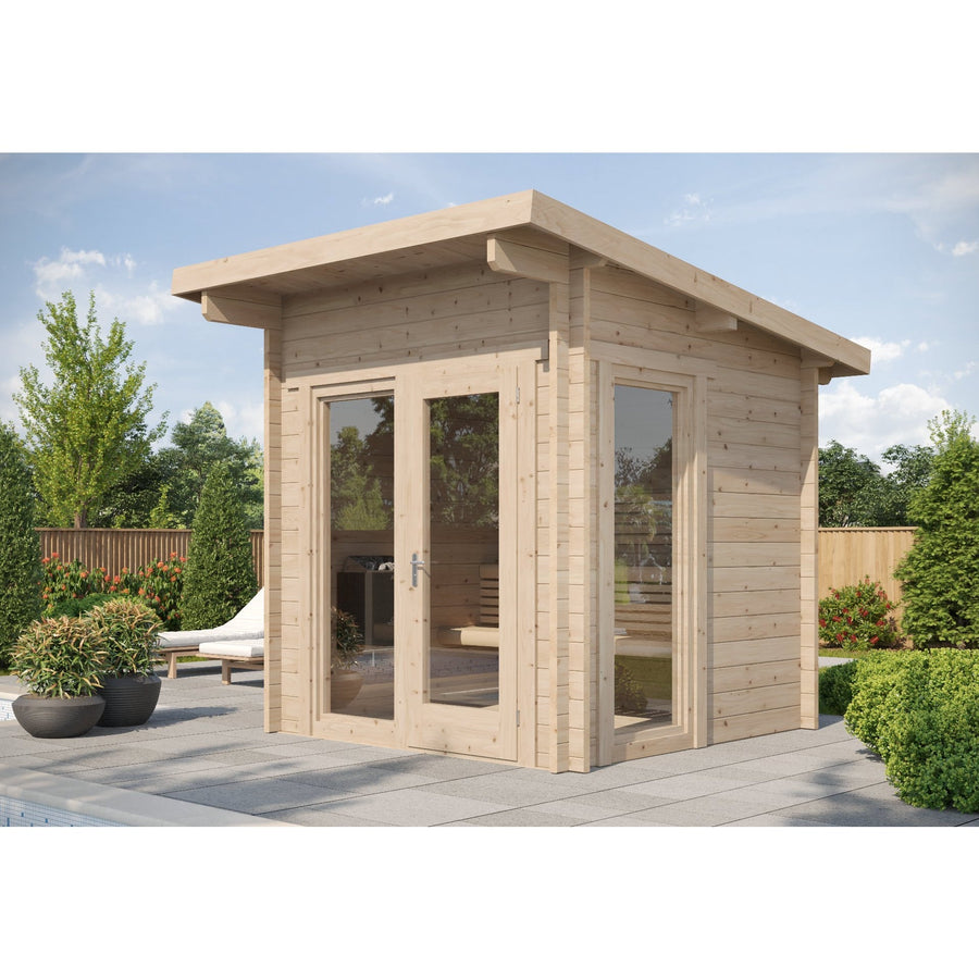 SaunaLife G4 6-Person Outdoor Cabin Sauna