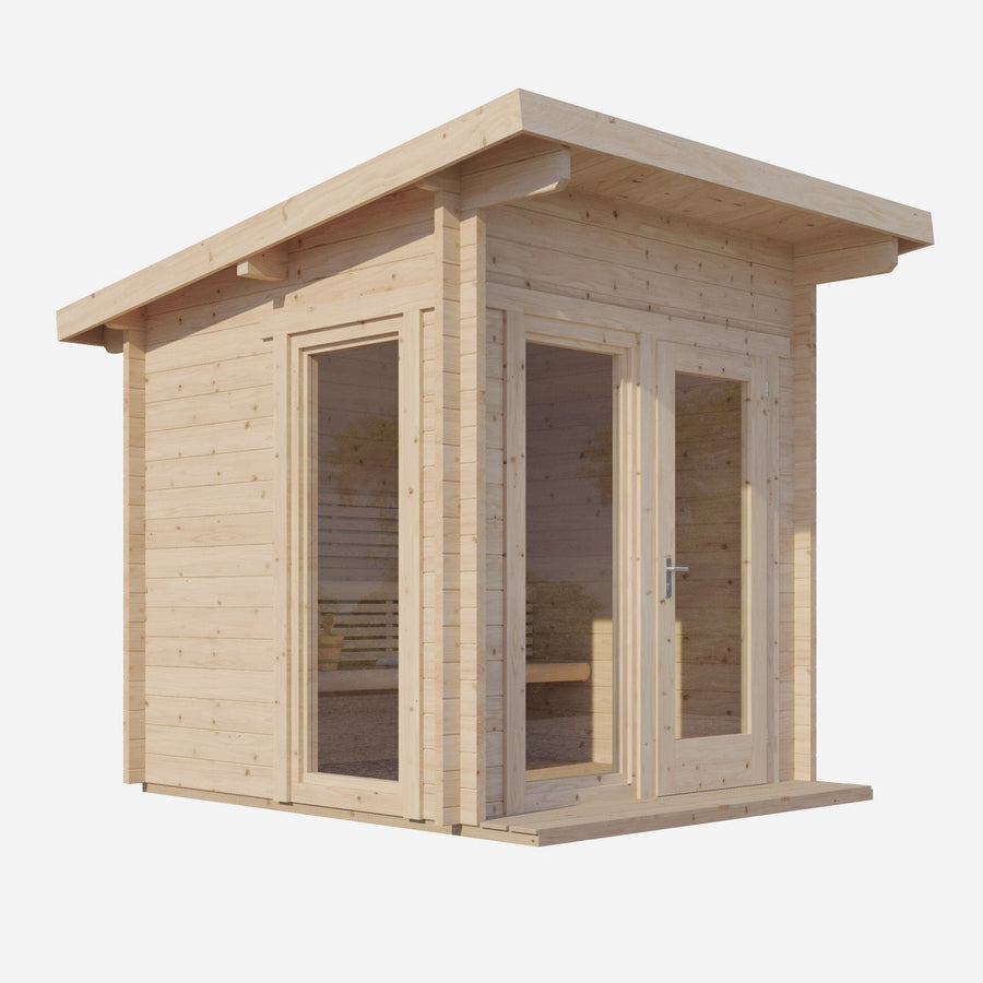 SaunaLife G4 6-Person Outdoor Cabin Sauna