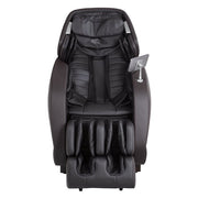 Titan Jupiter LE Premium Massage Chair featuring ergonomic design, 3D massage technology, L-Track, and extendable footrest, shown in a home setting.