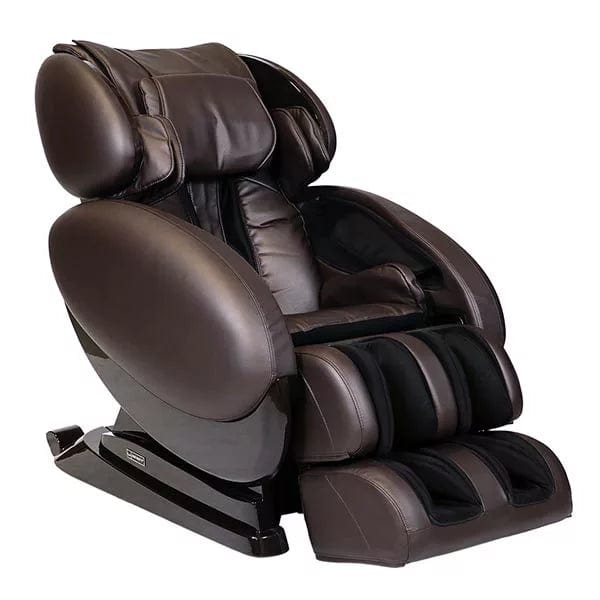 Infinity IT-8500 X3 Massage Chair with black legs, featuring advanced 3D/4D massage technology and Bluetooth-enabled sound system for home therapy.