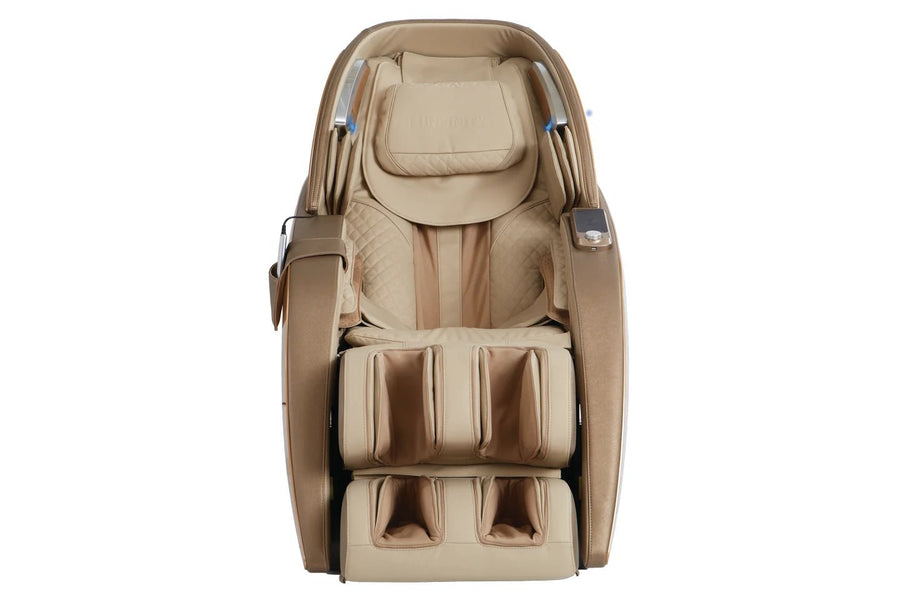 Infinity Dynasty 4D Massage Chair with multiple pockets, designed for full-body wellness, featuring advanced massage mechanisms and convenient storage.