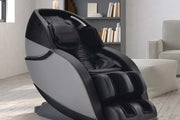 Kyota Kansha M878 Massage Chair with 4D back mechanism, voice control, calf kneading, foot rollers, air ionizer, Bluetooth, and space-saving design.