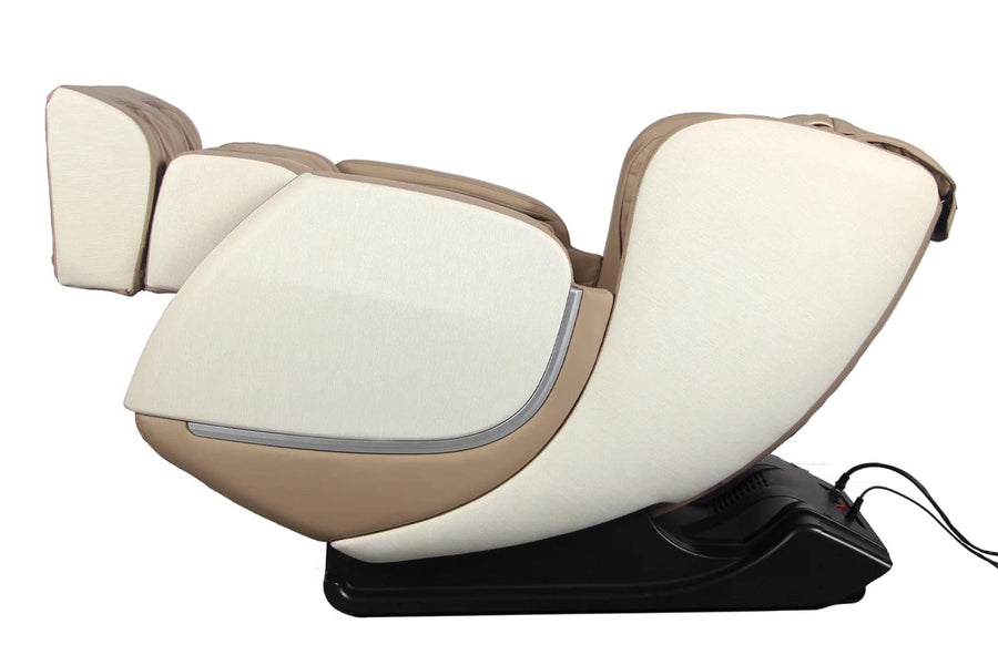 Kyota Kofuko E330 Massage Chair with reclining feature, designed for daily therapeutic full body massage with advanced techniques and space-saving technology.