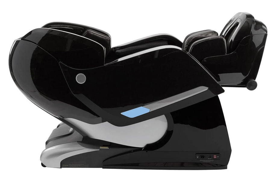 Kyota Yosei M868 4D Massage Chair with remote, integrated air ionizer, foot massage, lumbar heat, and Bluetooth speakers.