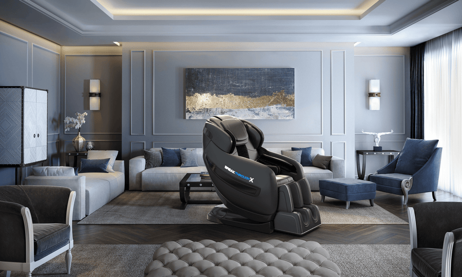 Medical Breakthrough 10 massage chair in a living room, designed for posture correction, pain relief, and relaxation with advanced medical care systems.