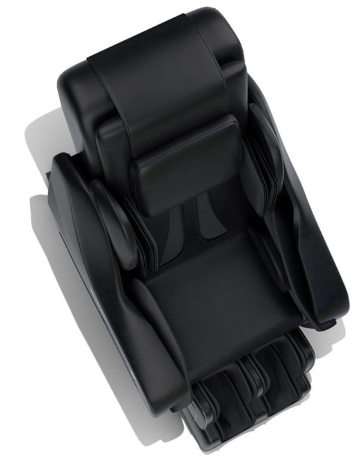 Medical Breakthrough 5 Plus Version 3 massage chair with black cushion, featuring armrests and advanced massage systems for full body relaxation.