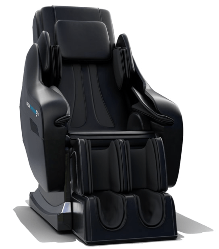 Medical Breakthrough 5 Plus Version 3 massage chair with adjustable leg extensions and intense lower back rollers for a comprehensive full-body massage experience.