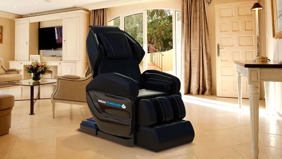 Medical Breakthrough 6 Massage Chair in a serene room, featuring advanced massage technology and ergonomic design for full-body relaxation and pain relief.