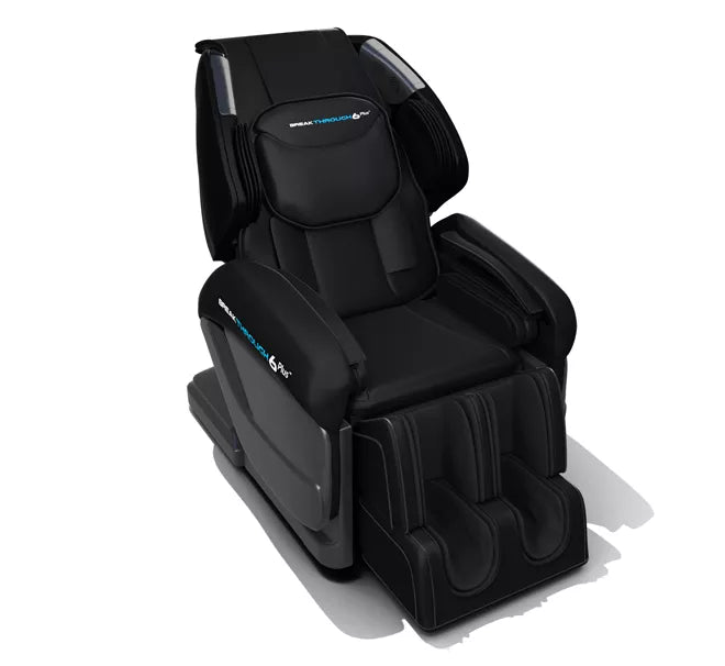 Medical Breakthrough 6 Plus massage chair with advanced posture correction and full-body massage features, including reflexology and zero gravity sleep system.