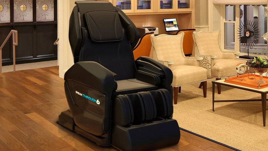 Medical Breakthrough 6 Plus massage chair in a room, designed for posture correction, pain relief, and sleep enhancement.