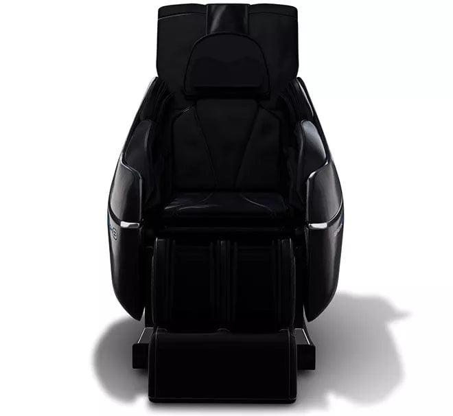 Medical Breakthrough 8 black reclining massage chair with advanced body twist technology and multiple air cells for full-body relaxation and pain relief.